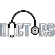 Doctor Stethoscope digitized embroidery design