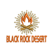 Black Rock Flame Symbol