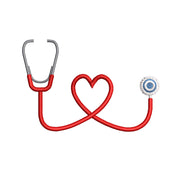 The Stethoscope digitized embroidery design