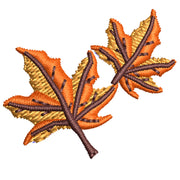 Canada Fall Maple Leaves digitized embroidery design