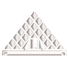 Louvre Landmark Logo digitized embroidery design