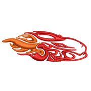 Fire Car digitized embroidery design