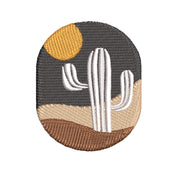 Cactus of the Desert digitized embroidery design