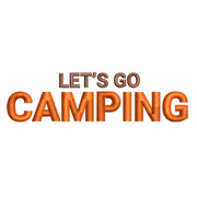 Lets Go Camping digitized embroidery design