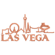 Bright Las Vegas Skyline digitized embroidery design