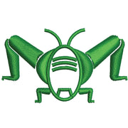 Grasshopper Logo digitized embroidery design