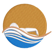 Swimming Pool digitized embroidery design