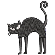 Halloween Cat digitized embroidery design