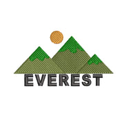 Everest Mountain digitized embroidery design