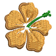 Hawaiian Polynesian Flower digitized embroidery design