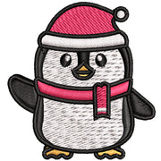 Cute Christmas Penguin digitized embroidery design