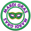 Madi Gras Mask Badge Design