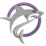 Shark Jump digitized embroidery design