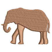 Walking Elephant digitized embroidery design