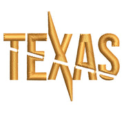 Golden Texas State Logo digitized embroidery design