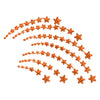 Orange Falling Star digitized embroidery design