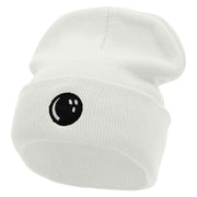 Bowlers Ball Embroidered 12 Inch Long Knitted Beanie