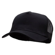 Five Panels Pro Style Trucker Mesh Cap - Black OSFM