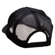 Five Panels Pro Style Trucker Mesh Cap - Black OSFM