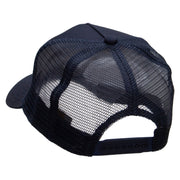 Five Panels Pro Style Trucker Mesh Cap - Navy OSFM