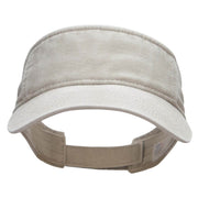 Washed Pigment Dyed Cotton Twill Visor