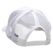 Five Panels Pro Style Trucker Mesh Cap - White OSFM