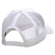 Five Panels Pro Style Trucker Mesh Cap - White OSFM