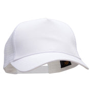 Five Panels Pro Style Trucker Mesh Cap - White OSFM