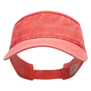 Washed Pigment Dyed Cotton Twill Visor