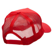 Five Panels Pro Style Trucker Mesh Cap - Red OSFM