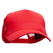 Five Panels Pro Style Trucker Mesh Cap - Red OSFM