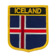 Europe Flag Embroidered Patch Shield