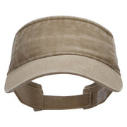 Washed Pigment Dyed Cotton Twill Visor