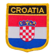 Europe Flag Embroidered Patch Shield