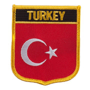 Europe Flag Embroidered Patch Shield