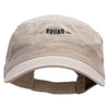 My Squad Embroidered Garment Washed Adjustable Army Cap - Khaki OSFM