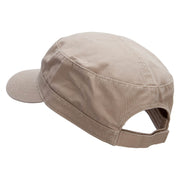 My Squad Embroidered Garment Washed Adjustable Army Cap - Khaki OSFM