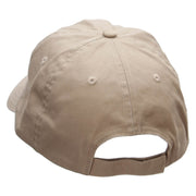 Grandma and Grandpa Embroidered Low Profile Dyed Cotton Twill Cap - Khaki OSFM