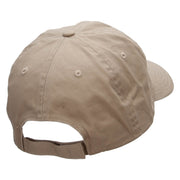 Grandma and Grandpa Embroidered Low Profile Dyed Cotton Twill Cap - Khaki OSFM