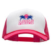 Miami Beach Embroidered Summer Foam Mesh Trucker Cap