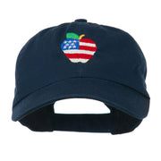 Apple American Flag Embroidered Cap