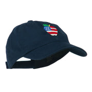 Apple American Flag Embroidered Cap