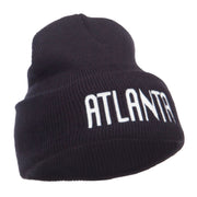 City of Atlanta Embroidered Long Beanie