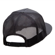 Best Dad Ever Embroidered 5 Panel Mesh Snapback Made in USA