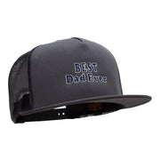 Best Dad Ever Embroidered 5 Panel Mesh Snapback Made in USA