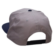 Blue Seal Embroidered Two Tone Superior Cotton Twill Flat Bill Snapback Cap - Navy-Grey OSFM