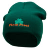 Pinch Proof Embroidered 8 Inch Short Beanie Made in USA - Forest-Green OSFM