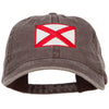 Alabama State Flag Embroidered Washed Cap