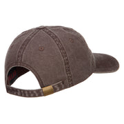 Alabama State Flag Embroidered Washed Cap