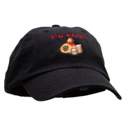 I'm Rich 8-bit Money Low Profile Pet Spun Washed Cap - Black OSFM